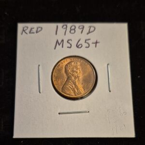 1989 D Lincoln Penny MS65+